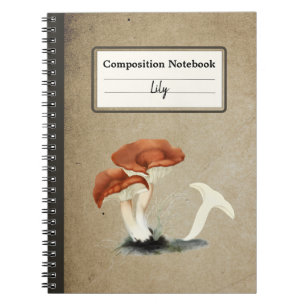 Rufous Milkcap Mushroom Personalised Composition Notebook