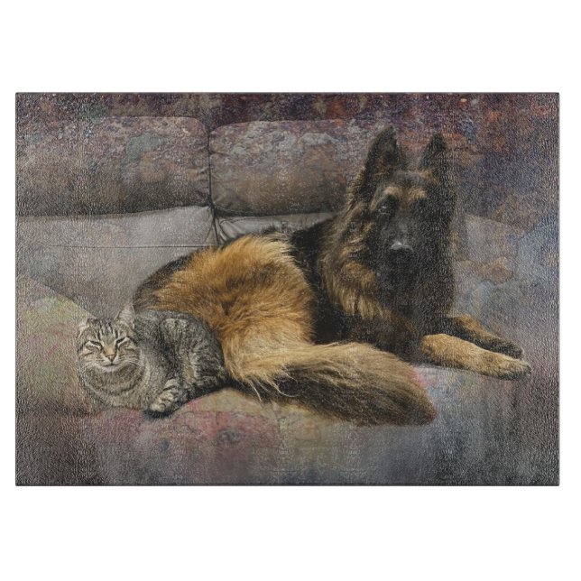 rufus and scamp cutting board (Front)