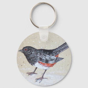Rufus Sided Towhee Key Ring
