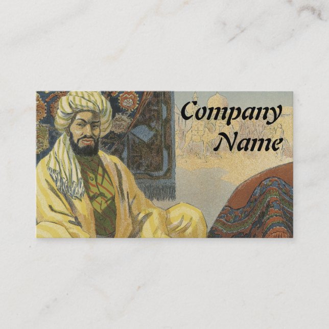 Rug Business Cards - Art Nouveau (Front)