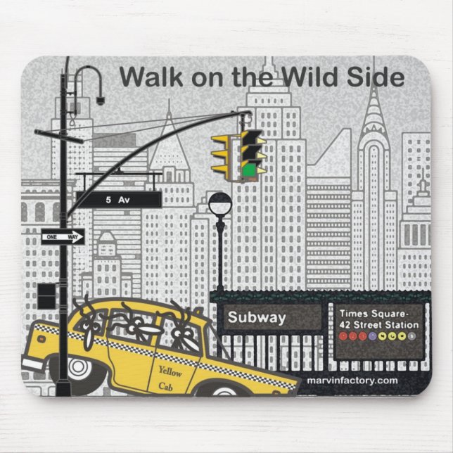 Rug for mouse of Marvin in New York Mat (Front)