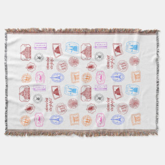 Rug for people who love to travel throw blanket