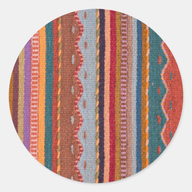 Rug patterns classic round sticker (Front)