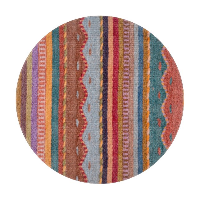Rug patterns cutting board (Front)
