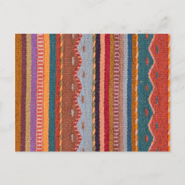 Rug patterns postcard (Front)