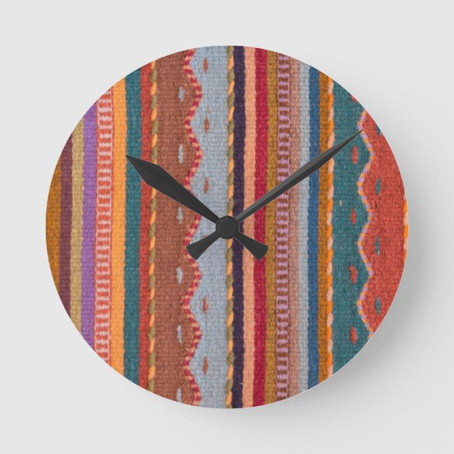 Rug patterns round clock (Front)