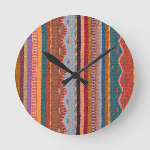 Rug patterns round clock