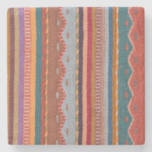 Rug patterns stone coaster