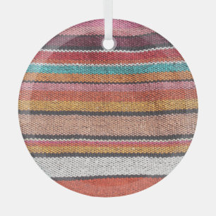 Rug Richness: Mexican Peruvian Textures Glass Tree Decoration