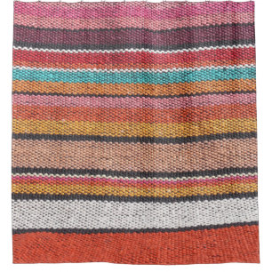 Rug Richness: Mexican Peruvian Textures Shower Curtain