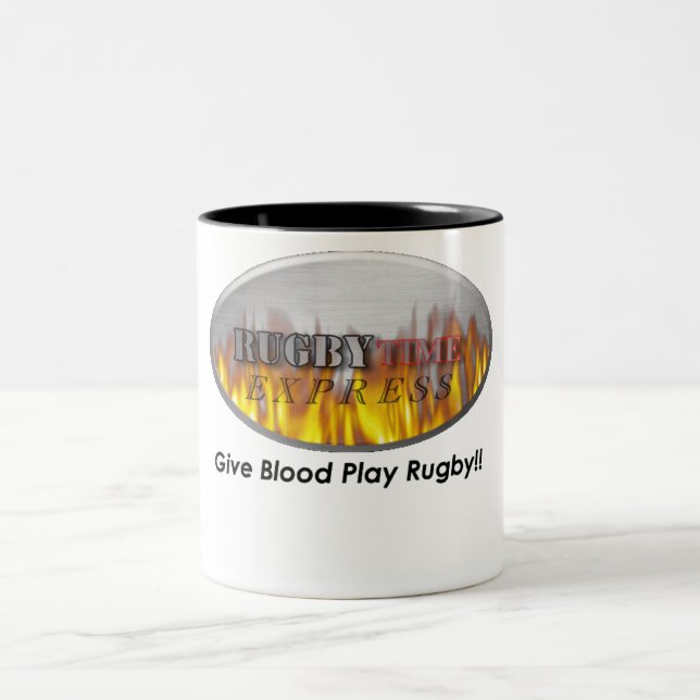 RUGBY1 Two-Tone COFFEE MUG (Center)