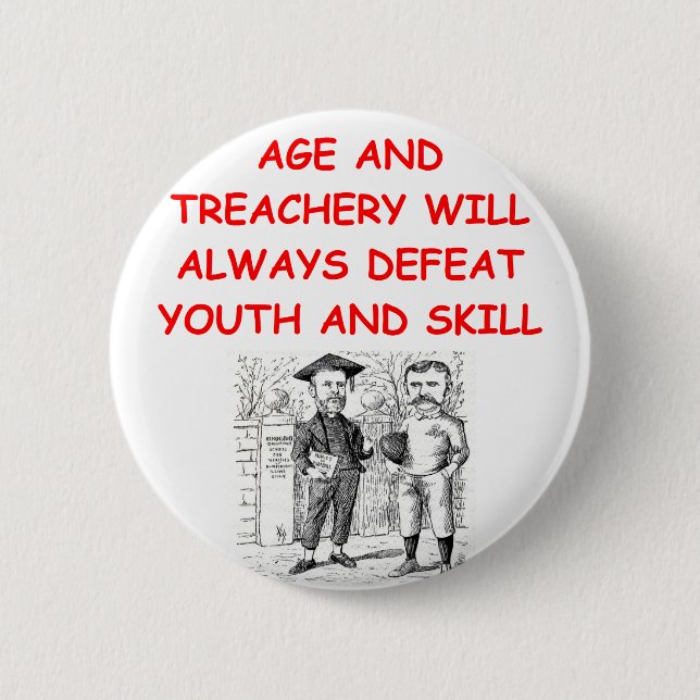 rugby 6 cm round badge (Front)