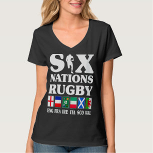 Rugby 6 Nations England France Ireland Italy Scotl T-Shirt