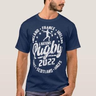 Rugby 6 Nations England France Wales Scotland Ital T-Shirt