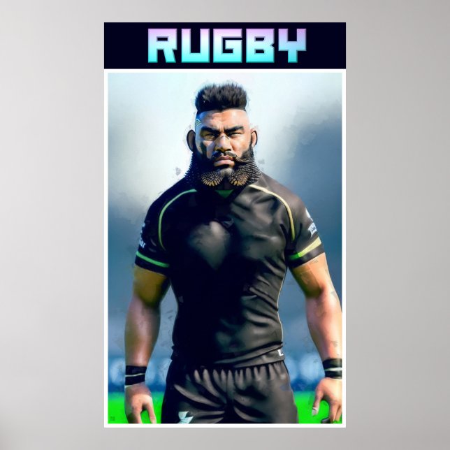 Rugby Art Poster (Front)