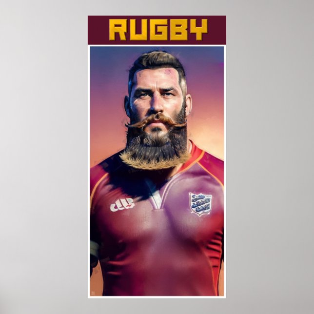 Rugby Art Poster (Front)