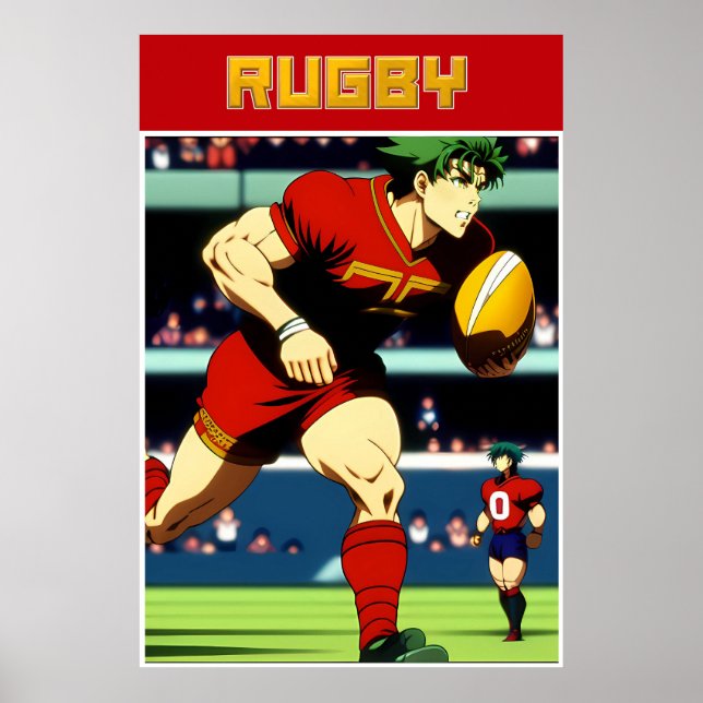 Rugby Art Poster (Front)