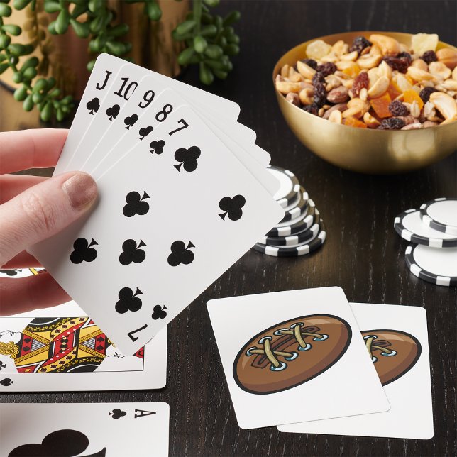 Rugby Ball Fun Sports Graphic Playing Cards (Creator Uploaded)