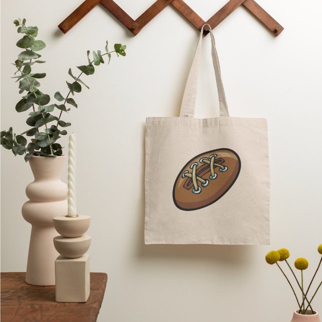 Rugby Ball Fun Sports Graphic Tote Bag (Creator Uploaded)