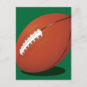 Rugby Ball Postcard