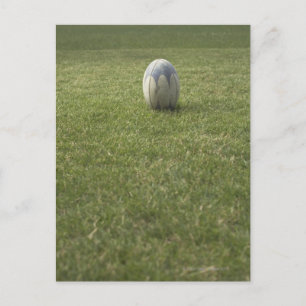 Rugby ball postcard