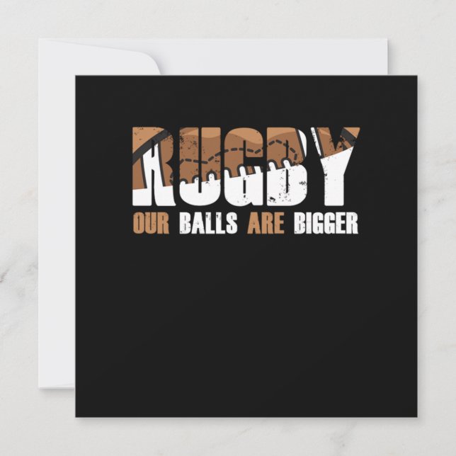 Rugby Ball Rugby Team Rugby Player Football Gift Invitation (Front)