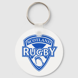 rugby ball shield scotland flag key ring