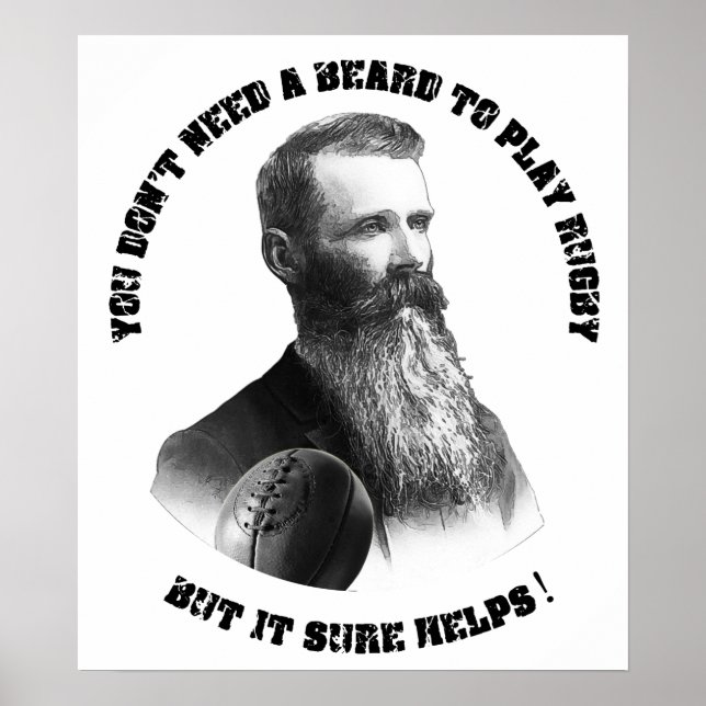 Rugby Beards Poster (Front)