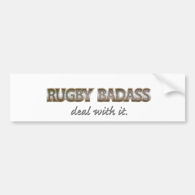 RUGBY BUMPER STICKER (Front)