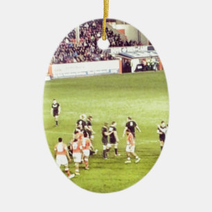 Rugby Ceramic Tree Decoration