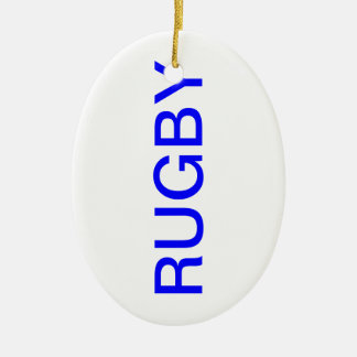 RUGBY CERAMIC TREE DECORATION