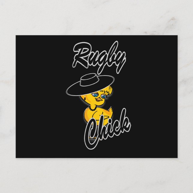 Rugby Chick #4 Postcard (Front)