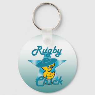 Rugby Chick #7 Key Ring