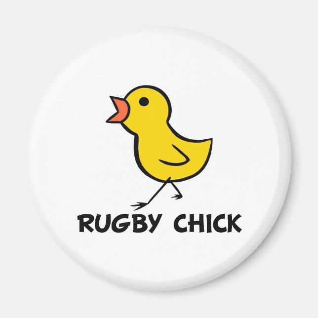 Rugby Chick Magnet (Front)