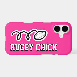 Rugby Chick Personalized pink