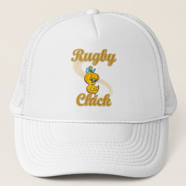 Rugby Chick Trucker Hat (Front)