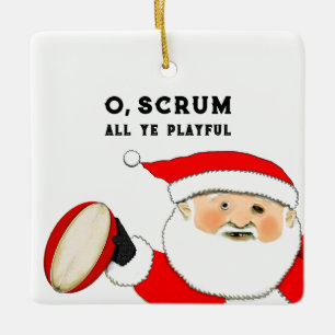 Rugby Christmas Collectable Ceramic Ornament