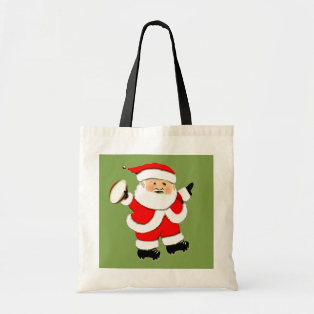 Rugby Christmas Gift Tote Bag (Front)