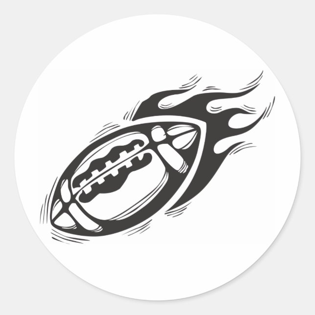 Rugby Classic Round Sticker (Front)