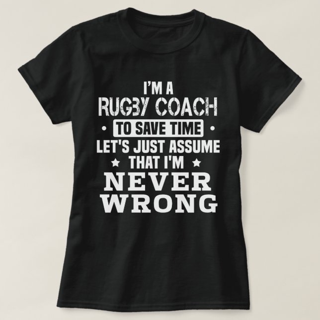 Rugby Coach T-Shirt (Design Front)