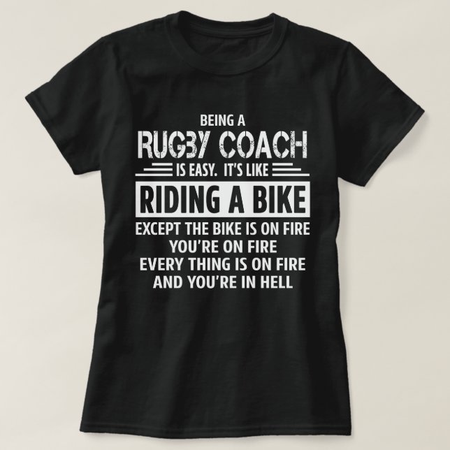 Rugby Coach T-Shirt (Design Front)