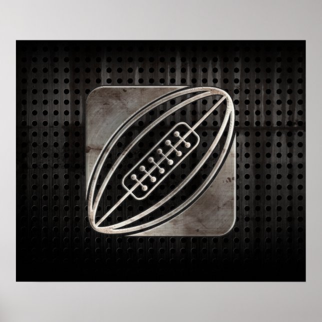 Rugby; Cool Black Poster (Front)