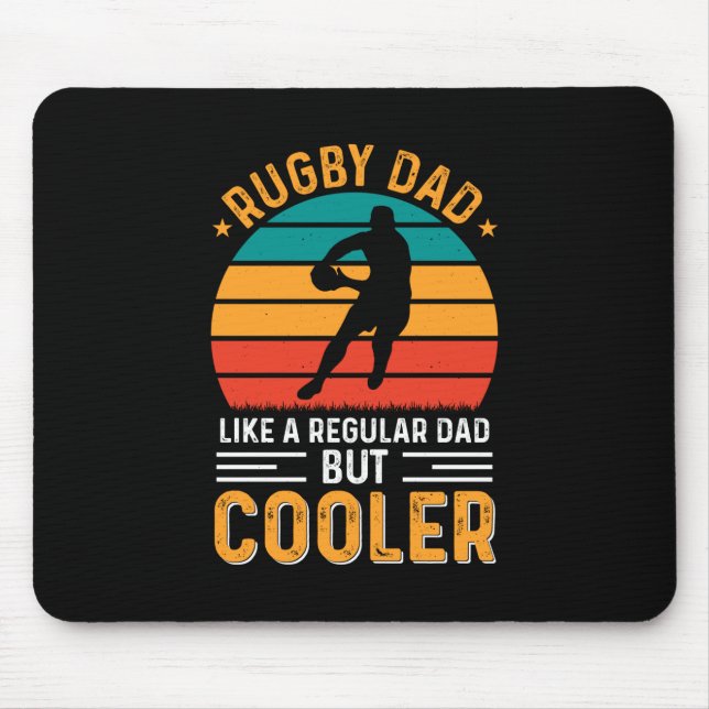 Rugby Dad Mouse Mat (Front)