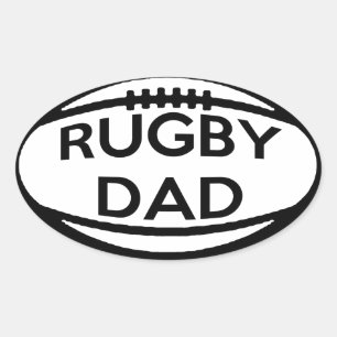 Rugby Dad Oval Sticker