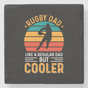 Rugby Dad Stone Coaster