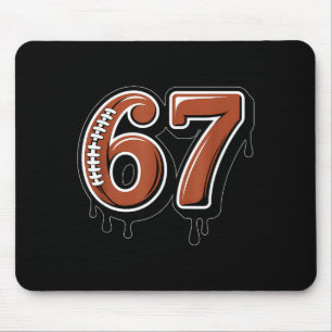 Rugby Drip Number 67 Player Or 67th Birthday Six S Mouse Mat