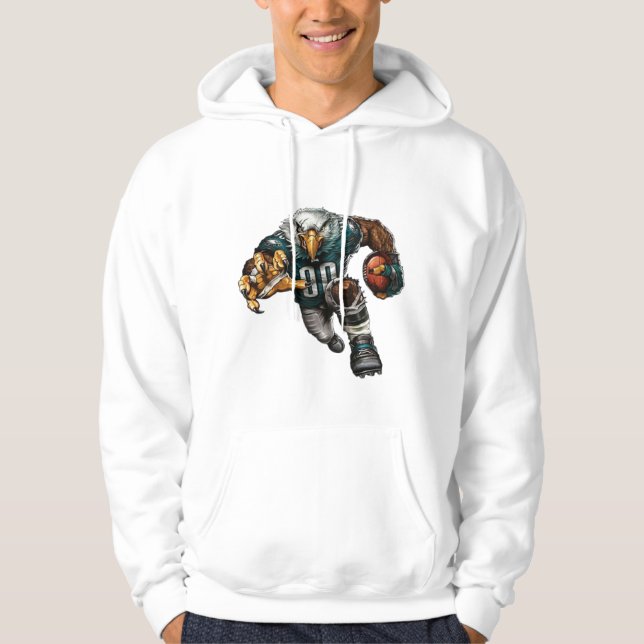"Rugby Eagle – Fierce and Fearless" Hoodie (Front)