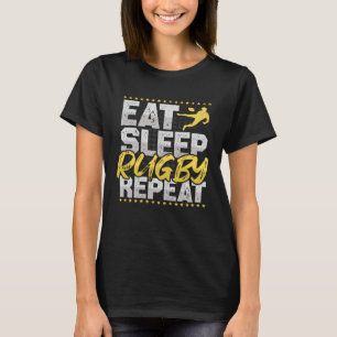Rugby Eat Sleep Repeat Football Hobby Rugby T-Shirt