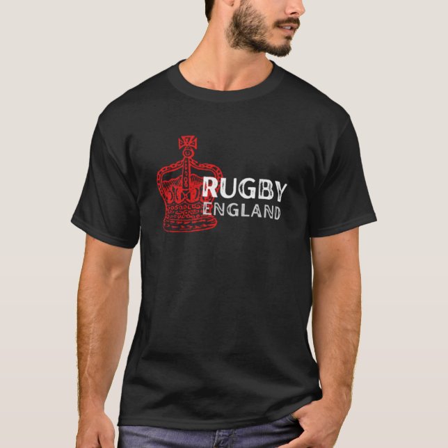 RUGBY England Crown Badge T-Shirt (Front)