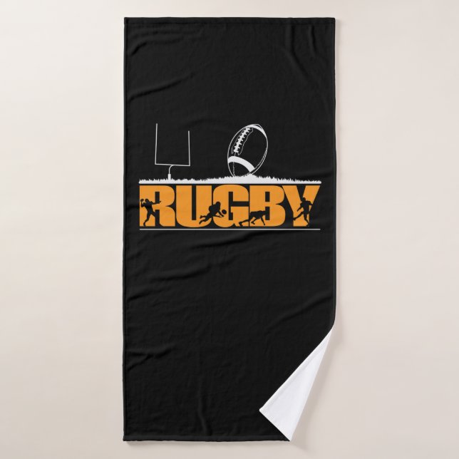 Rugby Football Bath Towel (Bath Towel)